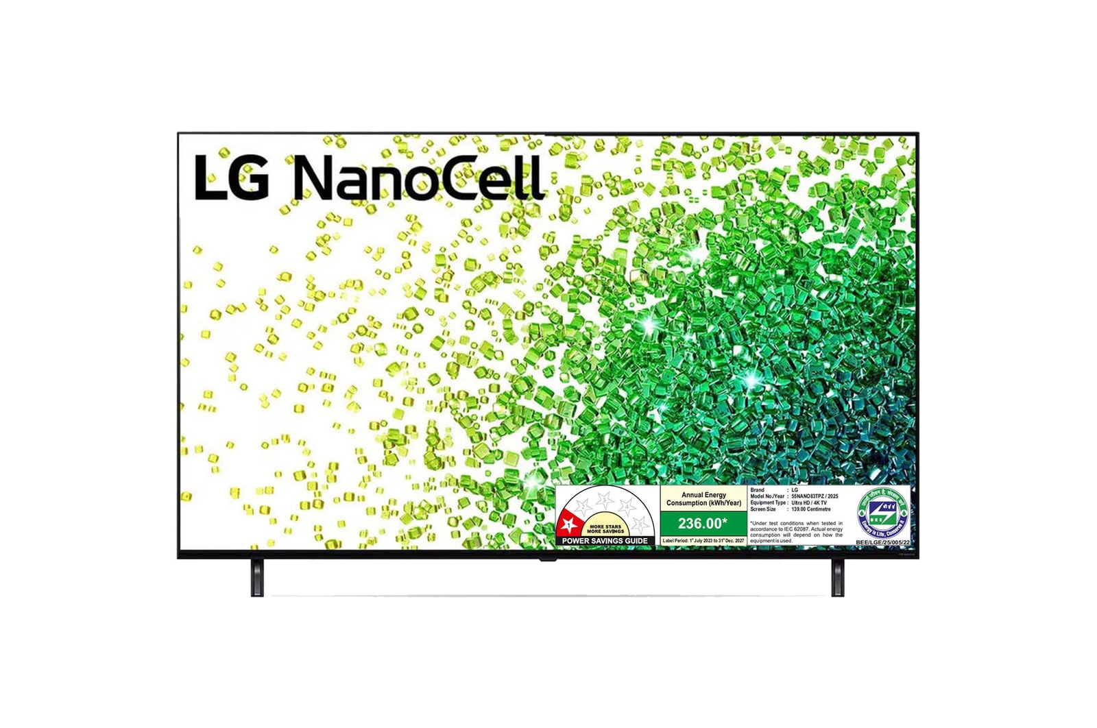 LG 55NANO83TPZ NanoCell front view