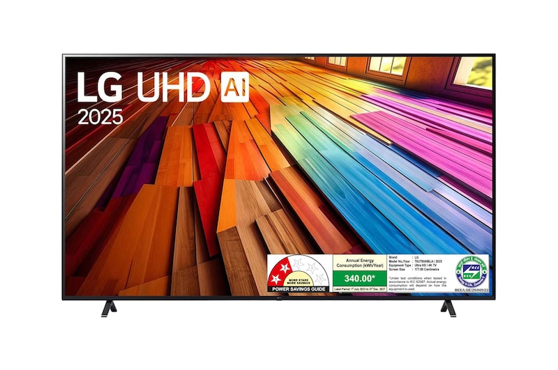 LG 70UT80406LA 4K UHD TVs front view