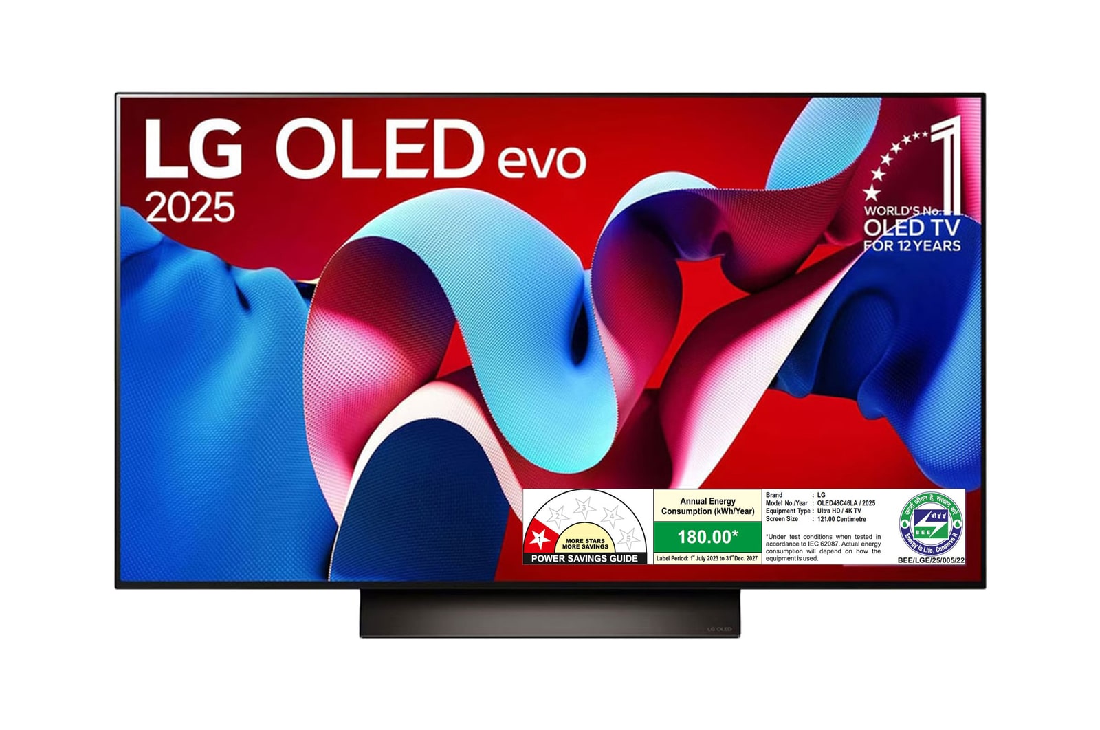 LG OLED48C46LA OLED front view