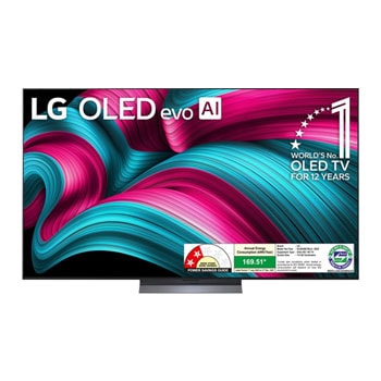 LG OLED48C56LA OLED evo front view