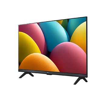 Slightly-angled left-facing side view of LG HD TV, LR60