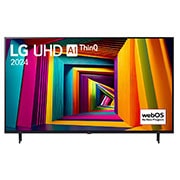 LG 50UT90406LB 4k uhd tvs front view