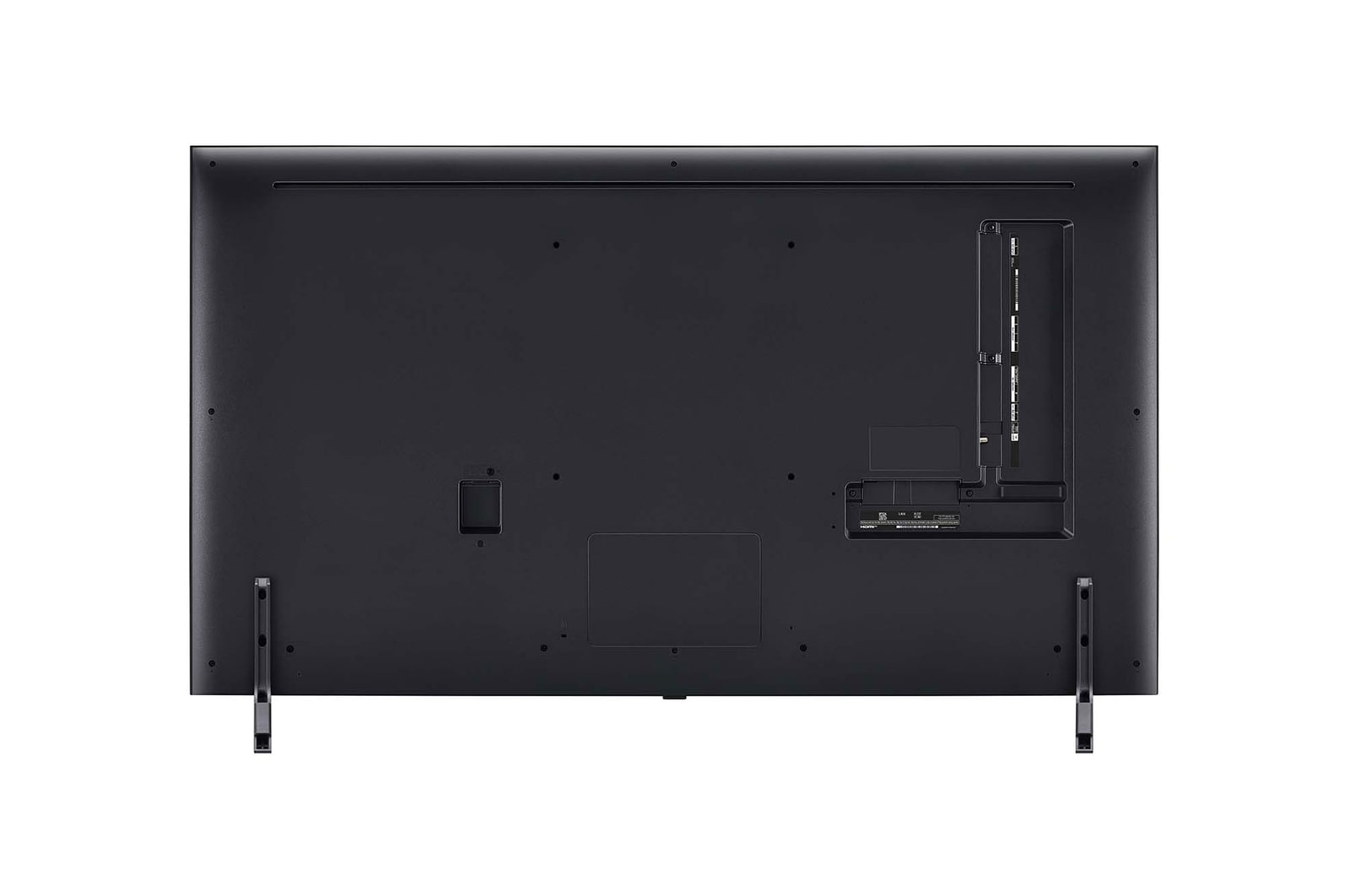 Rear view of LG QNED TV, QNED88