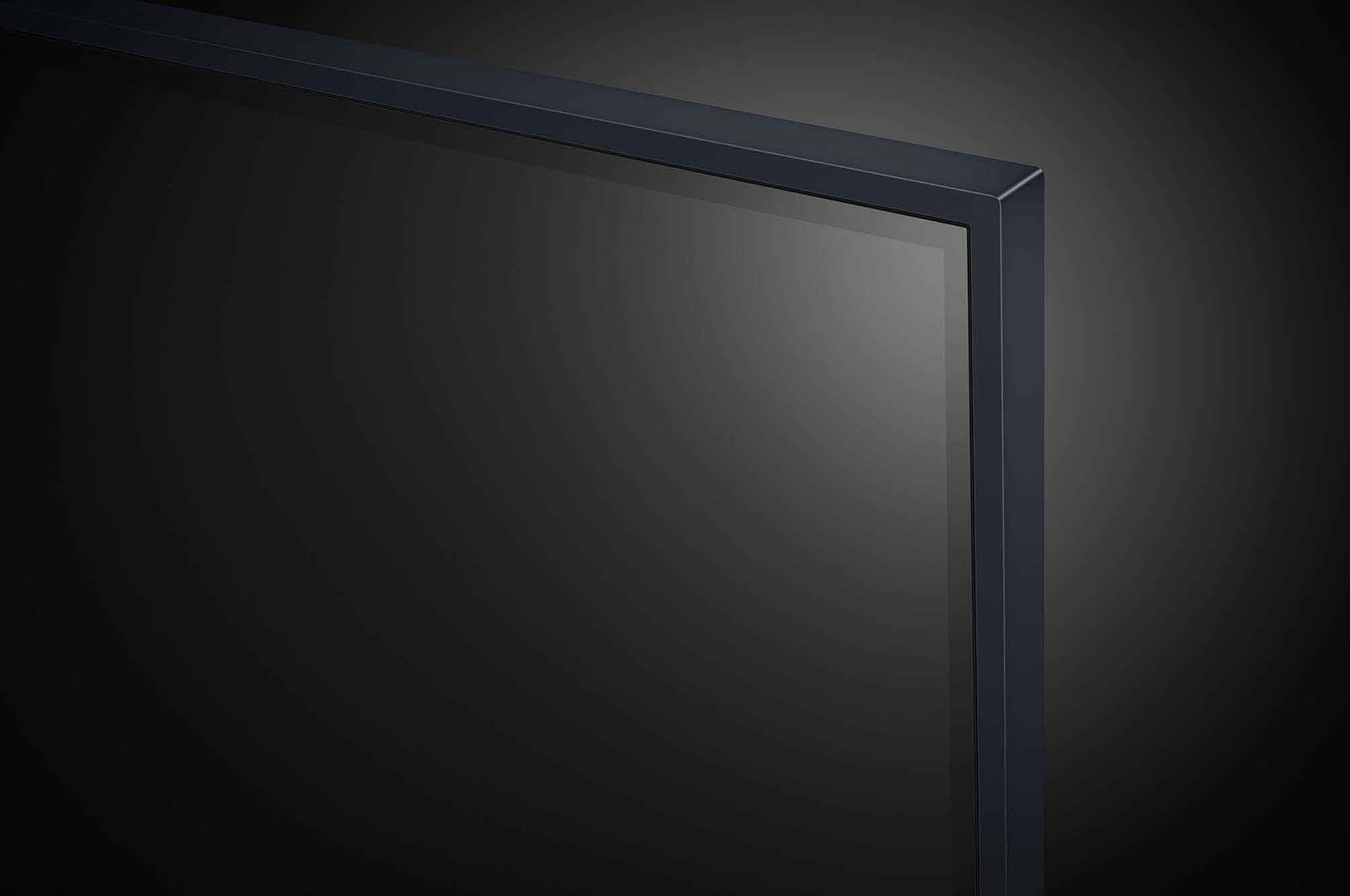 Close-up of the top edge of LG QNED TV, QNED88
