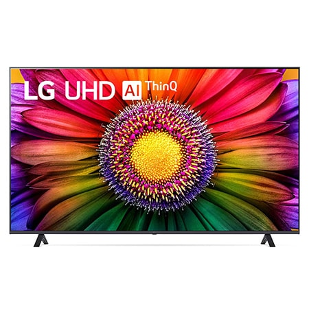 A front view of the LG UHD TV