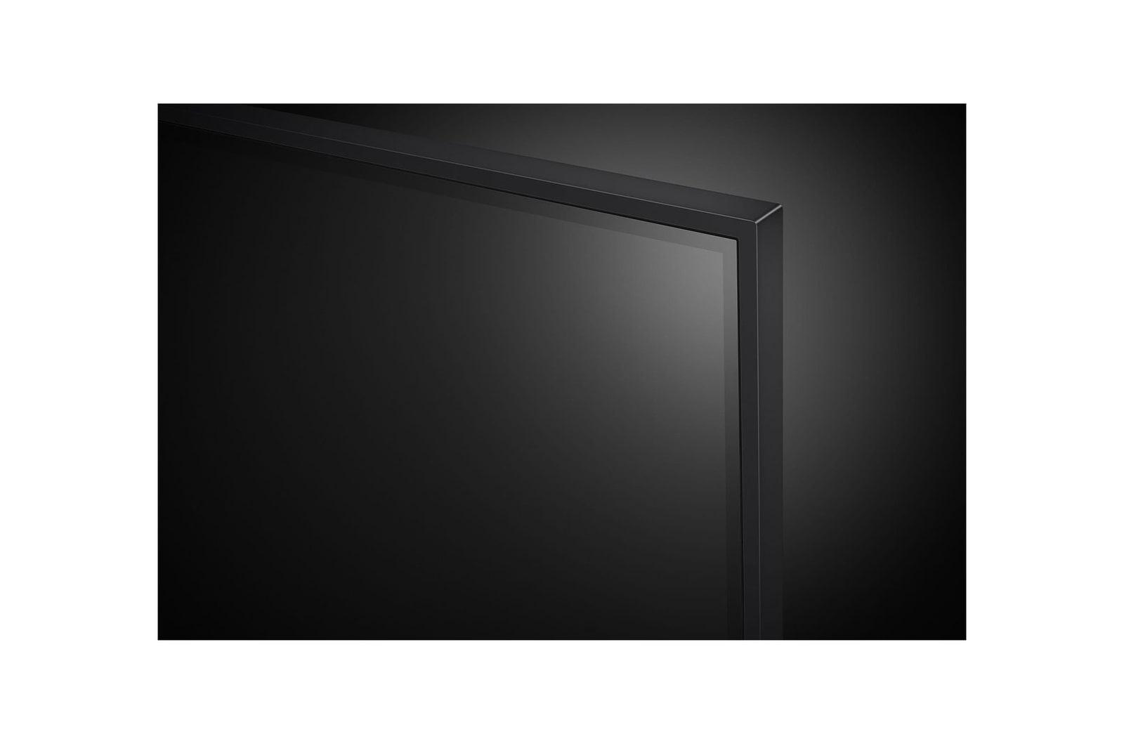 Close-up of the top edge of LG UHD TV, UT90