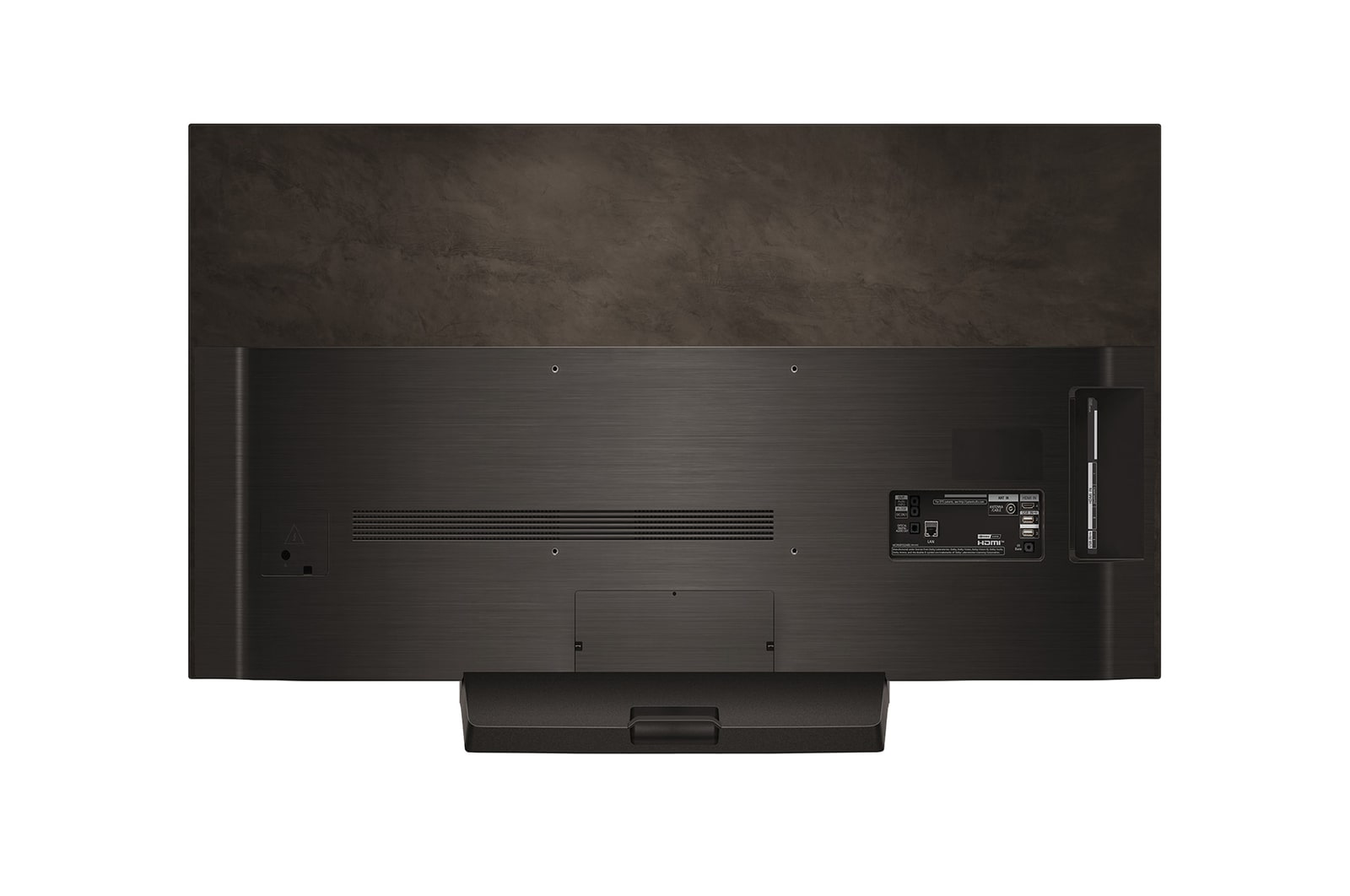 Rear view of LG OLED evo TV, OLED C4