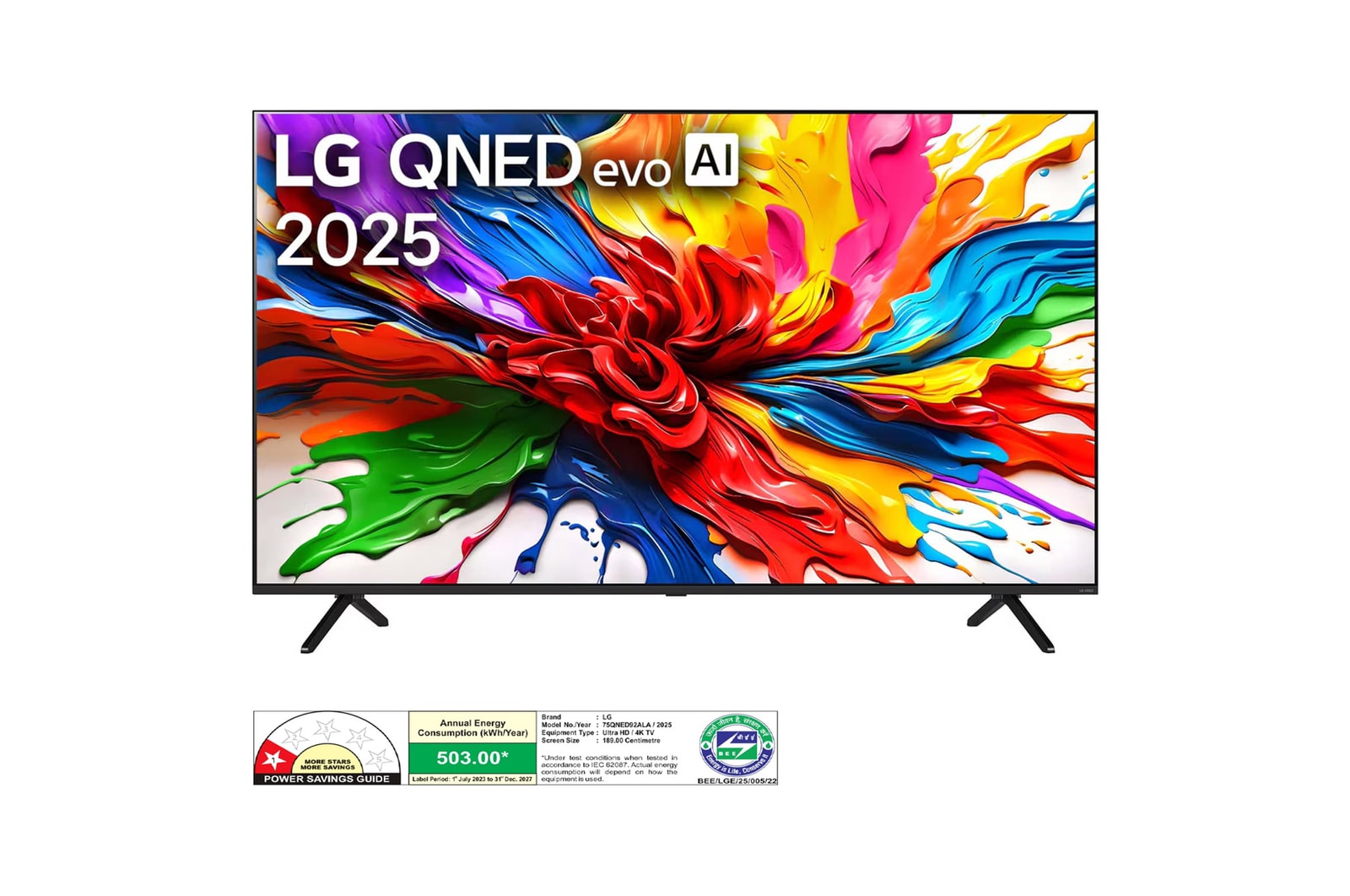 LG 75QNED92ALA QNED front view