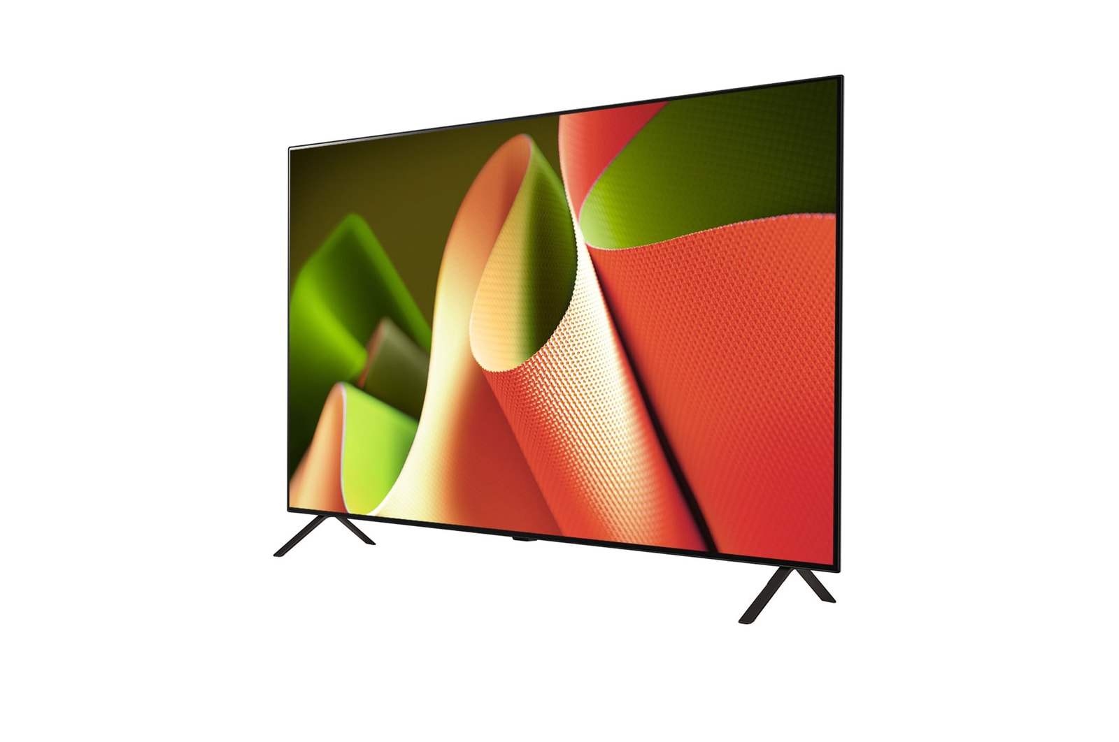 Left-facing side view of LG OLED TV, OLED B4