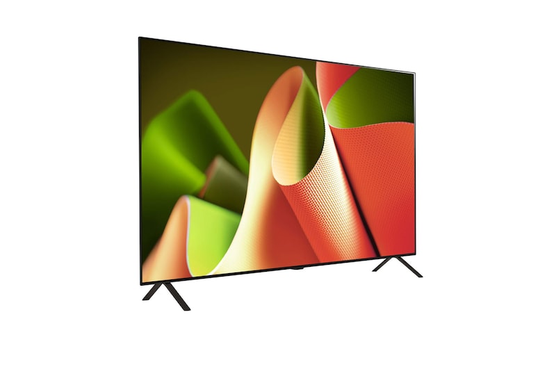 Right-facing side view of LG OLED TV, OLED B4