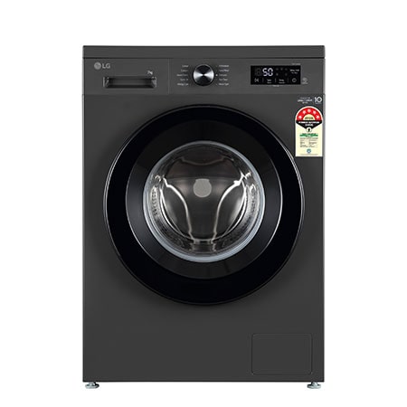 

LG 7KG Front Load Washing Machine, Inverter Direct Drive, Middle Black - FHB1207Z2M