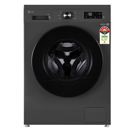 

LG 7KG Front Load Washing Machine, Inverter Direct Drive, Middle Black - FHB1207Z2MA