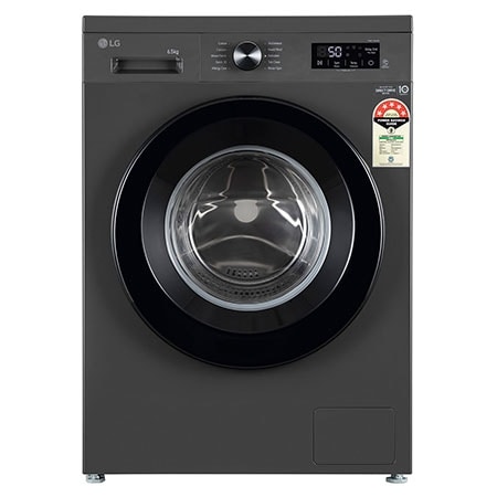 

LG 6.5KG Front Load Washing Machine, Inverter Direct Drive, Middle Black - FHB1265Z2M