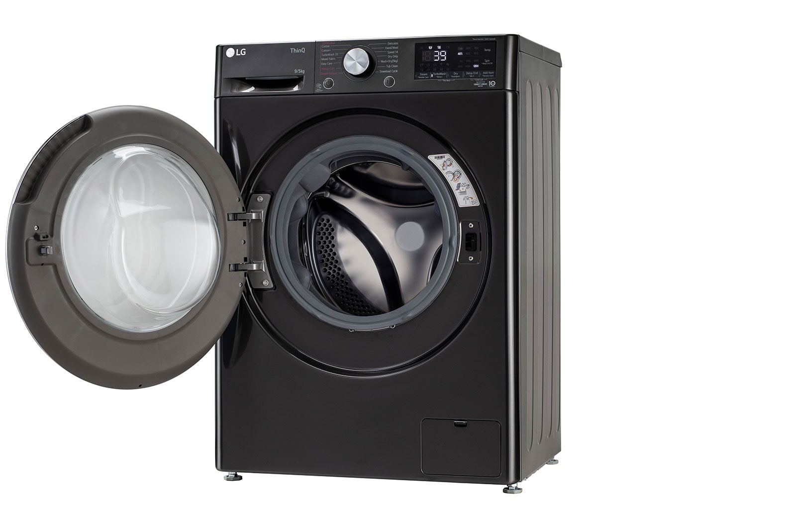 LG 9/5Kg Front Load Washer Dryer, AI Direct Drive™,  Black VCM, FHD0905STB