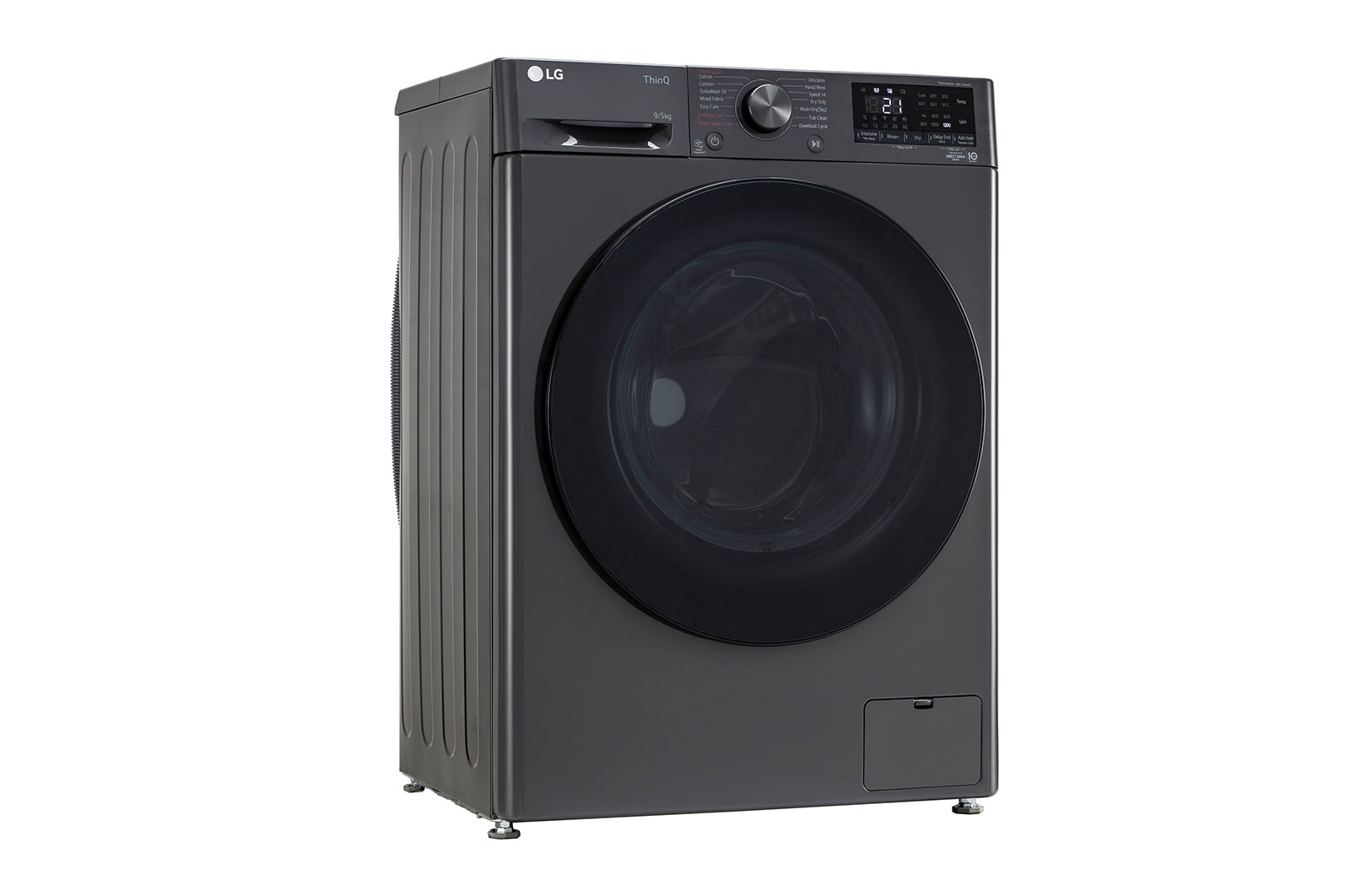 LG 9/5Kg Front Load Washer Dryer, AI Direct Drive™, Middle Black, FHD0905SWM