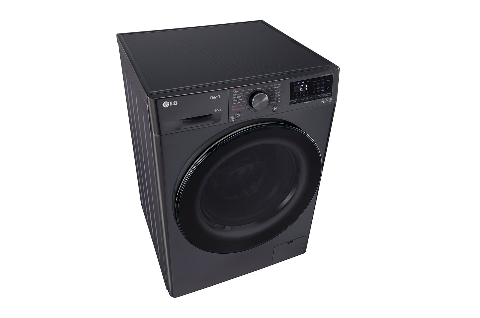 LG 9/5Kg Front Load Washer Dryer, AI Direct Drive™, Middle Black, FHD0905SWM