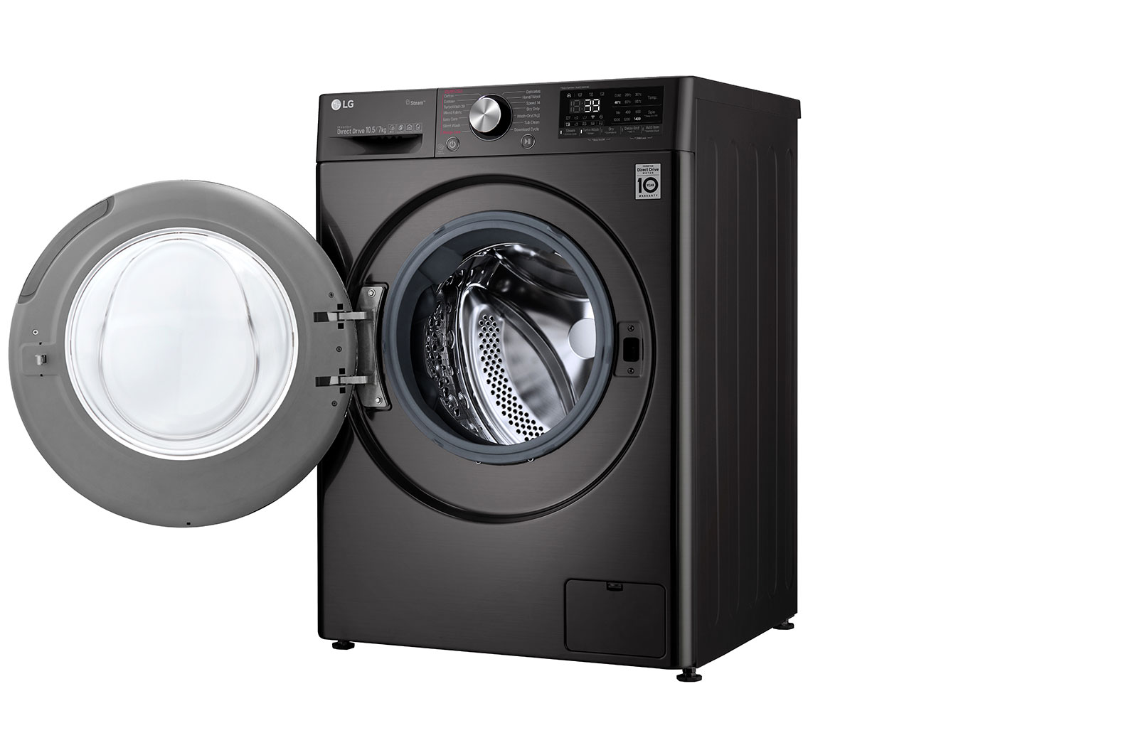 LG 10.5/7Kg Front Load Washer-Dryer, AI Direct Drive™, Black VCM, FHD1057STB