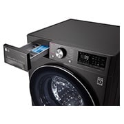 LG 10.5/7Kg Front Load Washer-Dryer, AI Direct Drive™, Black VCM, FHD1057STB