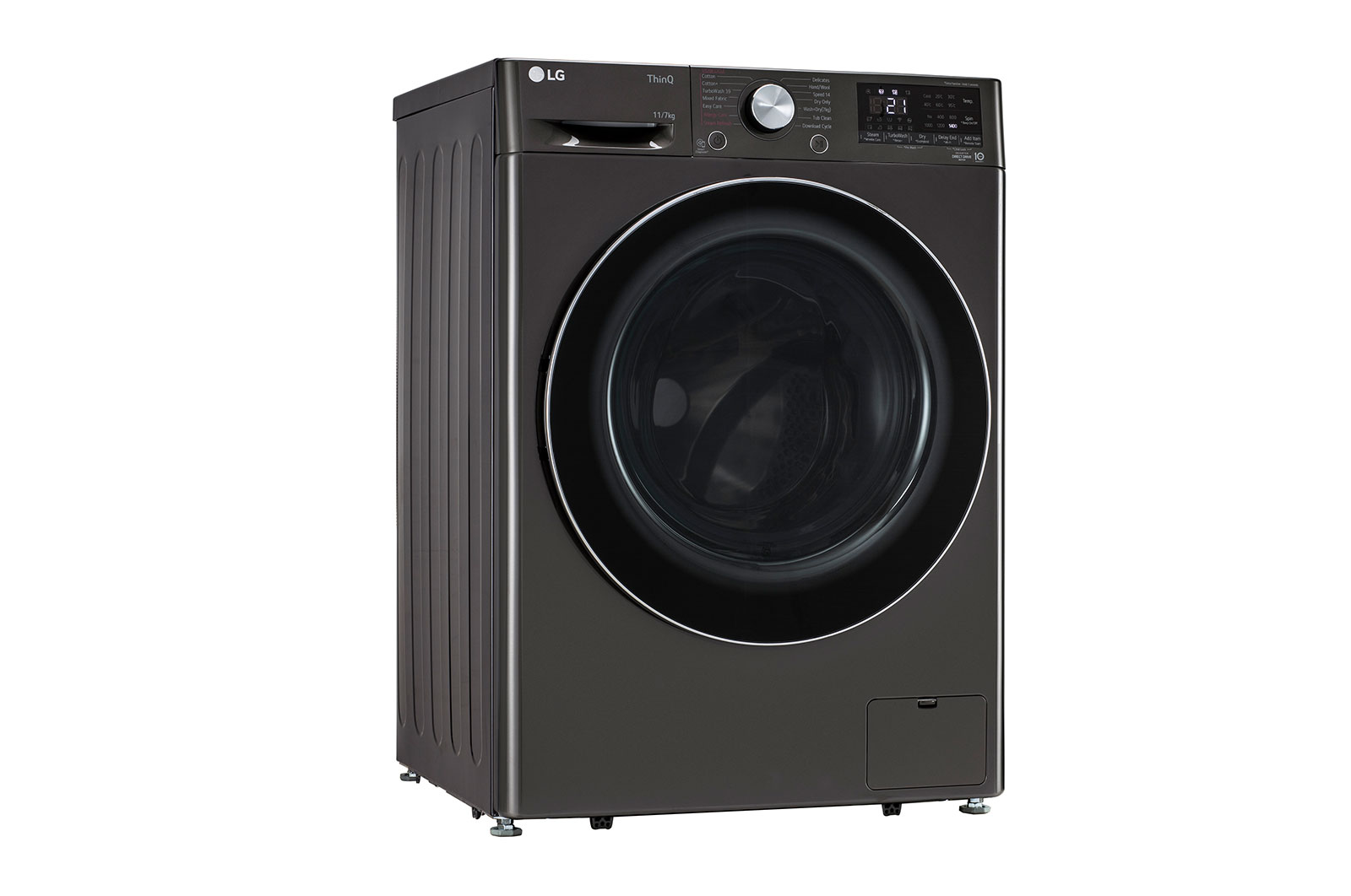 LG 11/7Kg Front Load Washer Dryer, AI Direct Drive™, Black VCM, FHD1107STB