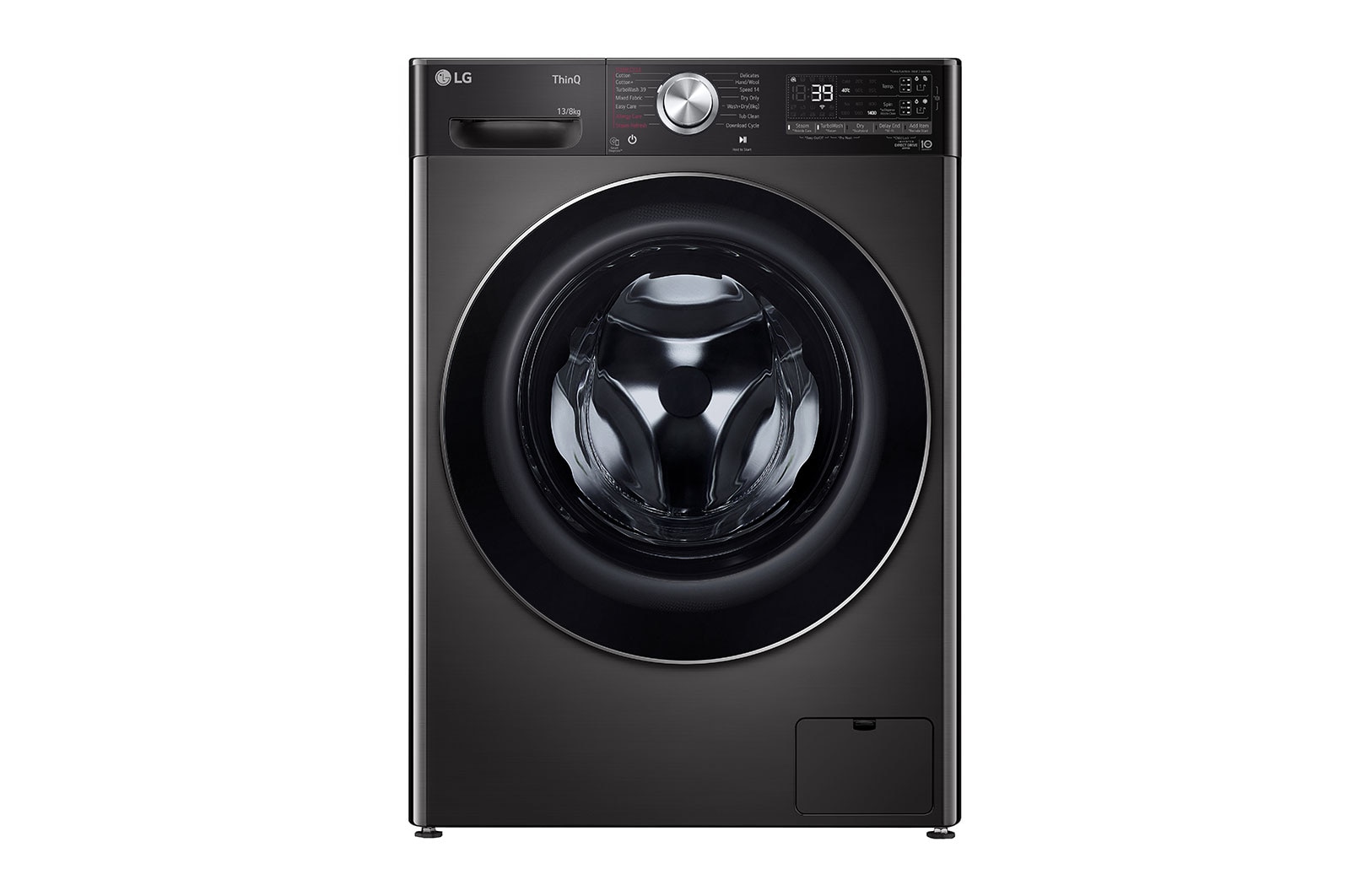 LG FHD1308STB Front Loading Washing Machines front view