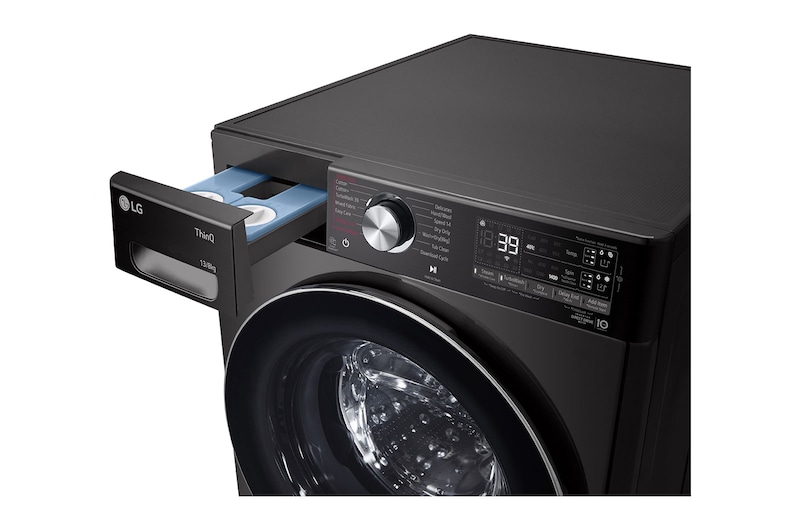 LG 13/08Kg Front Load Washer Dryer, AI Direct Drive™, ez-Dispense, Black VCM, FHD1308STB