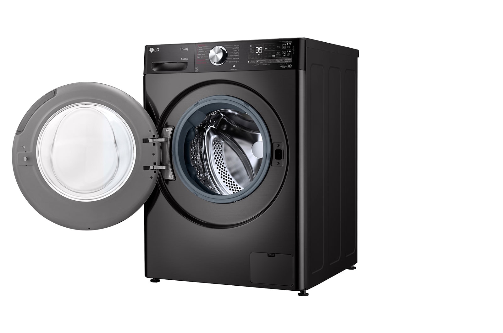 LG 13/08Kg Front Load Washer Dryer, AI Direct Drive™, ez-Dispense, Black VCM, FHD1308STB