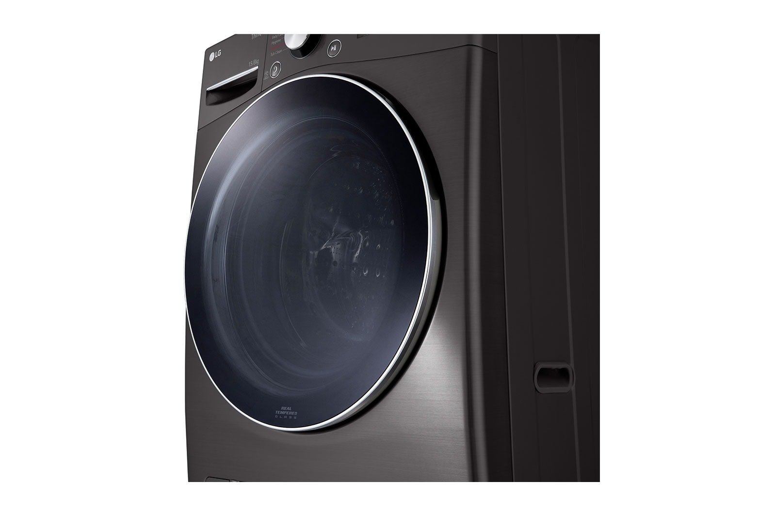 LG 15/8Kg Front Load Washer-Dryer, AI Direct Drive™, Black VCM, FHD1508STB