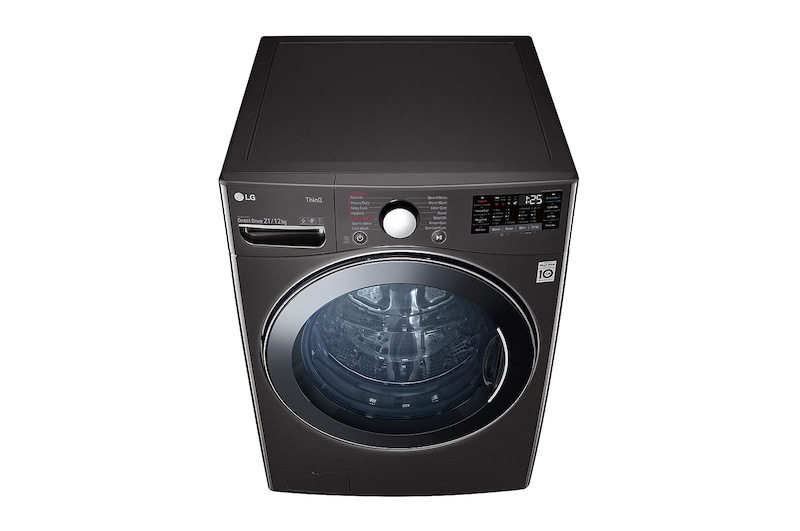 LG 21/12Kg Front Load Washer-Dryer, Inverter Direct Drive™, Black VCM, FHD2112STB