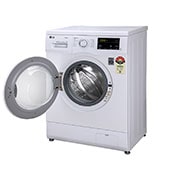 LG 6kg Front Load Washing Machine,  6 Motion Direct Drive, White, FHM1006SDW