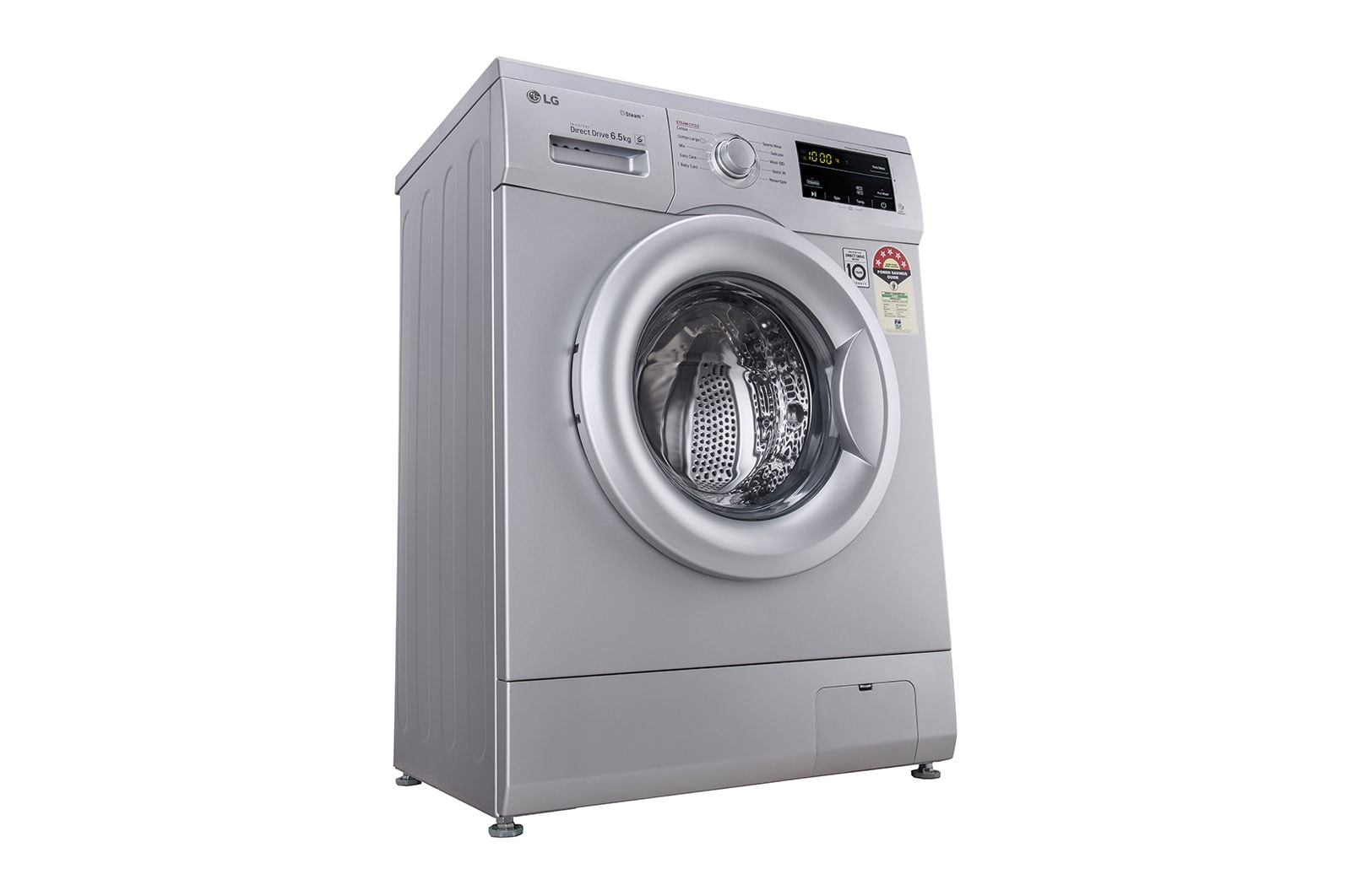 LG 6.5Kg Front Load Washing Machine, Inverter Direct Drive, 6 Motion DD, Luxury Silver, FHM1065SDL