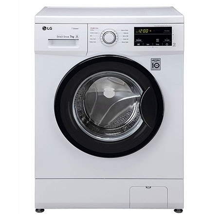 LG FHM1207SDWB front loading washing machine front view