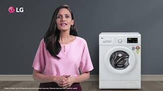 LG 7Kg Front Load Washing Machine, Inverter Direct Drive, White, play video, FHM1207SDWB, thumbnail 2