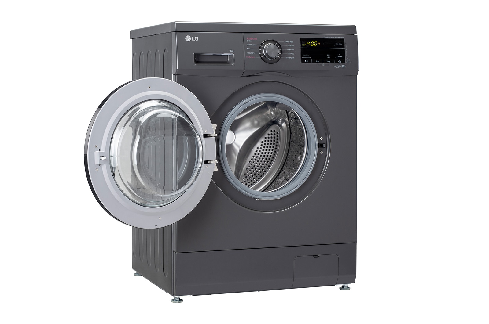 LG 9Kg Front Load Washing Machine, Inverter Direct Drive, Middle Black, FHM1409BDM