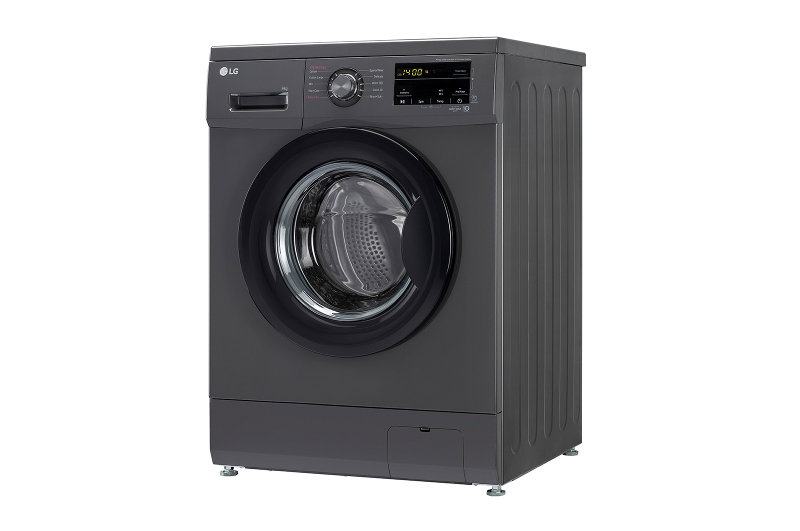 LG 9Kg Front Load Washing Machine, Inverter Direct Drive, Middle Black, FHM1409BDM