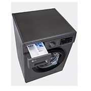 LG 9Kg Front Load Washing Machine, Inverter Direct Drive, Middle Black, FHM1409BDM