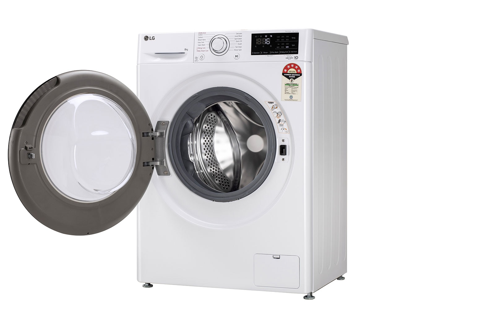 LG 8Kg Front Load Washing Machine, AI Direct Drive™, White, FHP1208Z3W