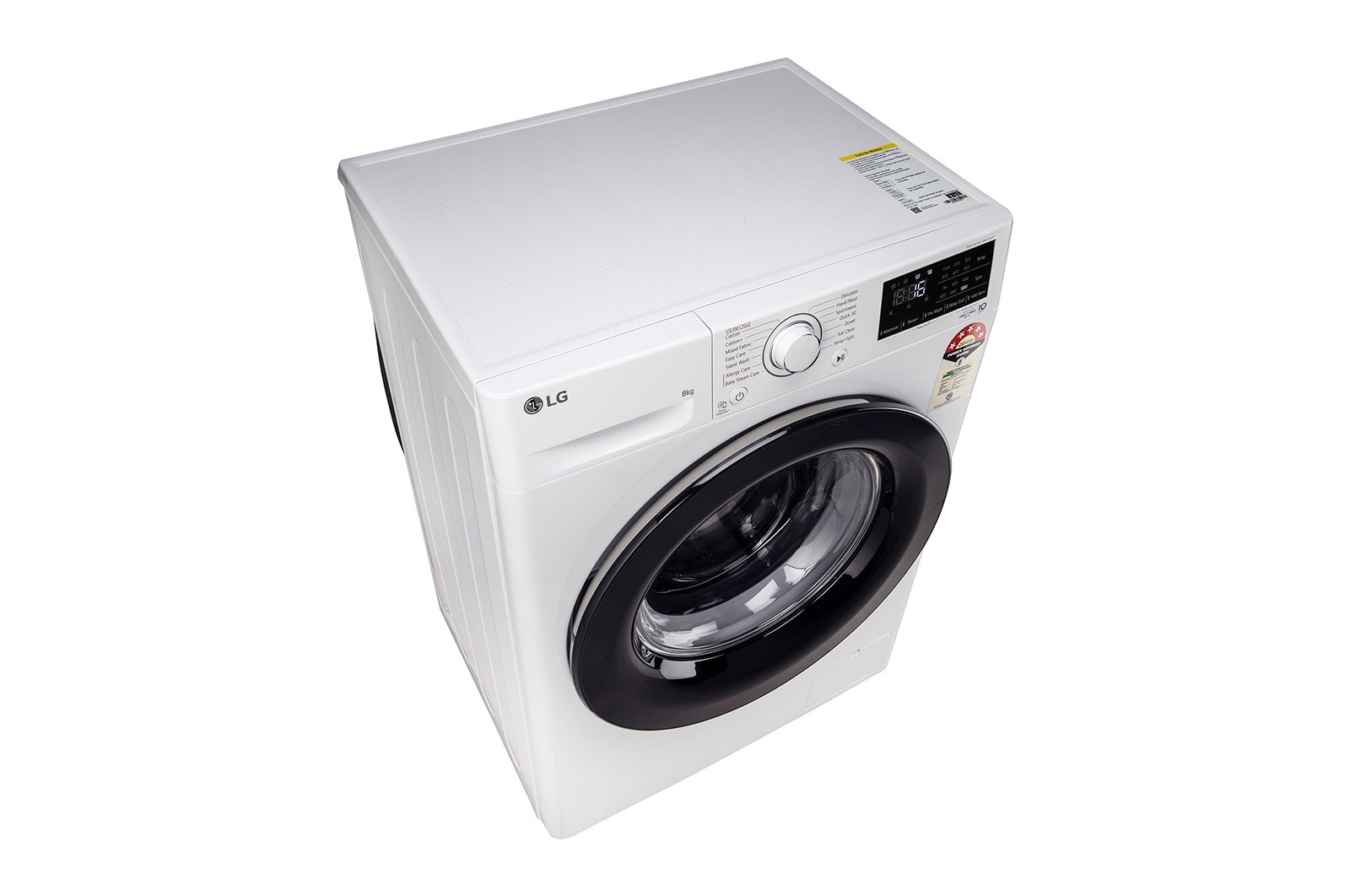 LG 8Kg Front Load Washing Machine, AI Direct Drive™, White, FHP1208Z3W