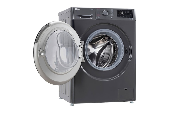 LG 8 kg Front Load Washing Machine with AI Direct Drive™, Steam Wash, Middle Black, 5 Star, FHP1208Z5M