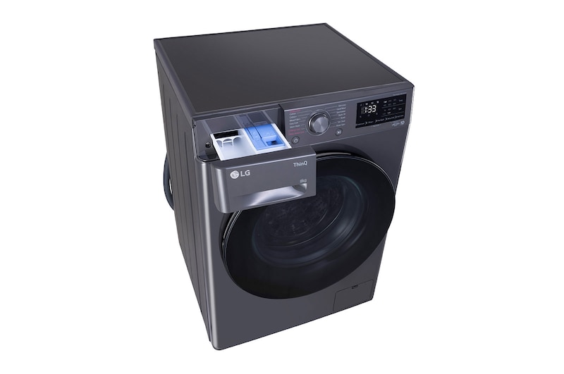 LG 8Kg Front Load Washing Machine, AI Direct Drive™, Steam, Wifi, Middle Black,5 Star, FHP1208Z5M
