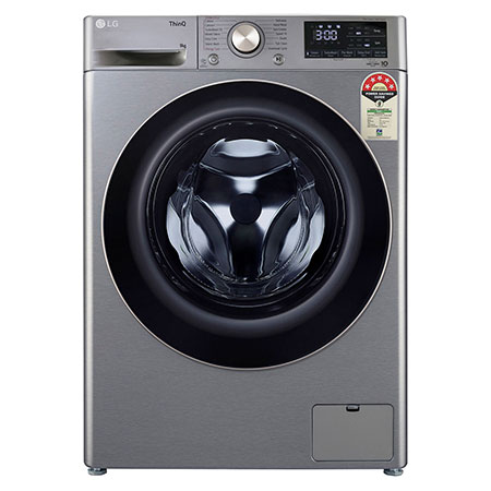 LG FHP1209Z7P front loading washing machine front view