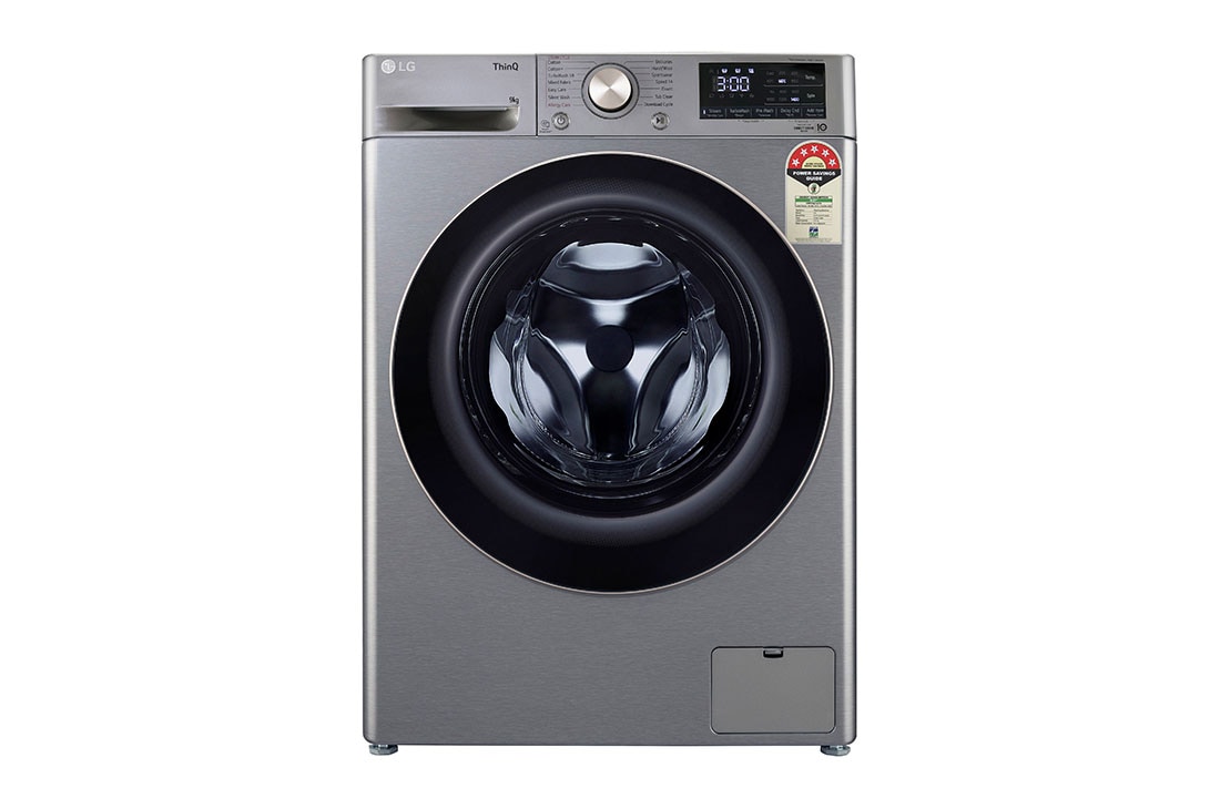 LG FHP1209Z7P front loading washing machine front view