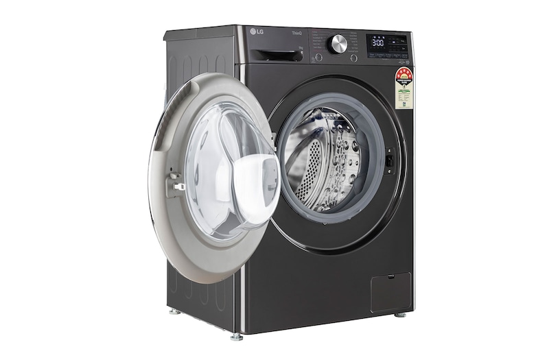 LG 9Kg Front Load Washing Machine, AI Direct Drive™, Black VCM, 5 Star, FHP1209Z9B