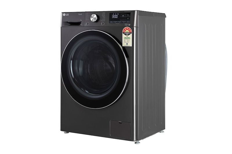 LG 9Kg Front Load Washing Machine, AI Direct Drive™, Black VCM, 5 Star, FHP1209Z9B