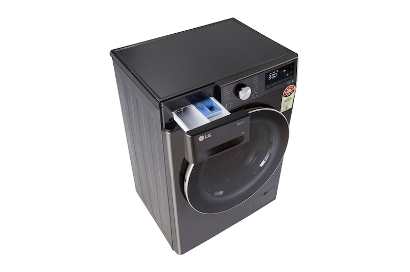 LG 9Kg Front Load Washing Machine, AI Direct Drive™, Black VCM, 5 Star, FHP1209Z9B