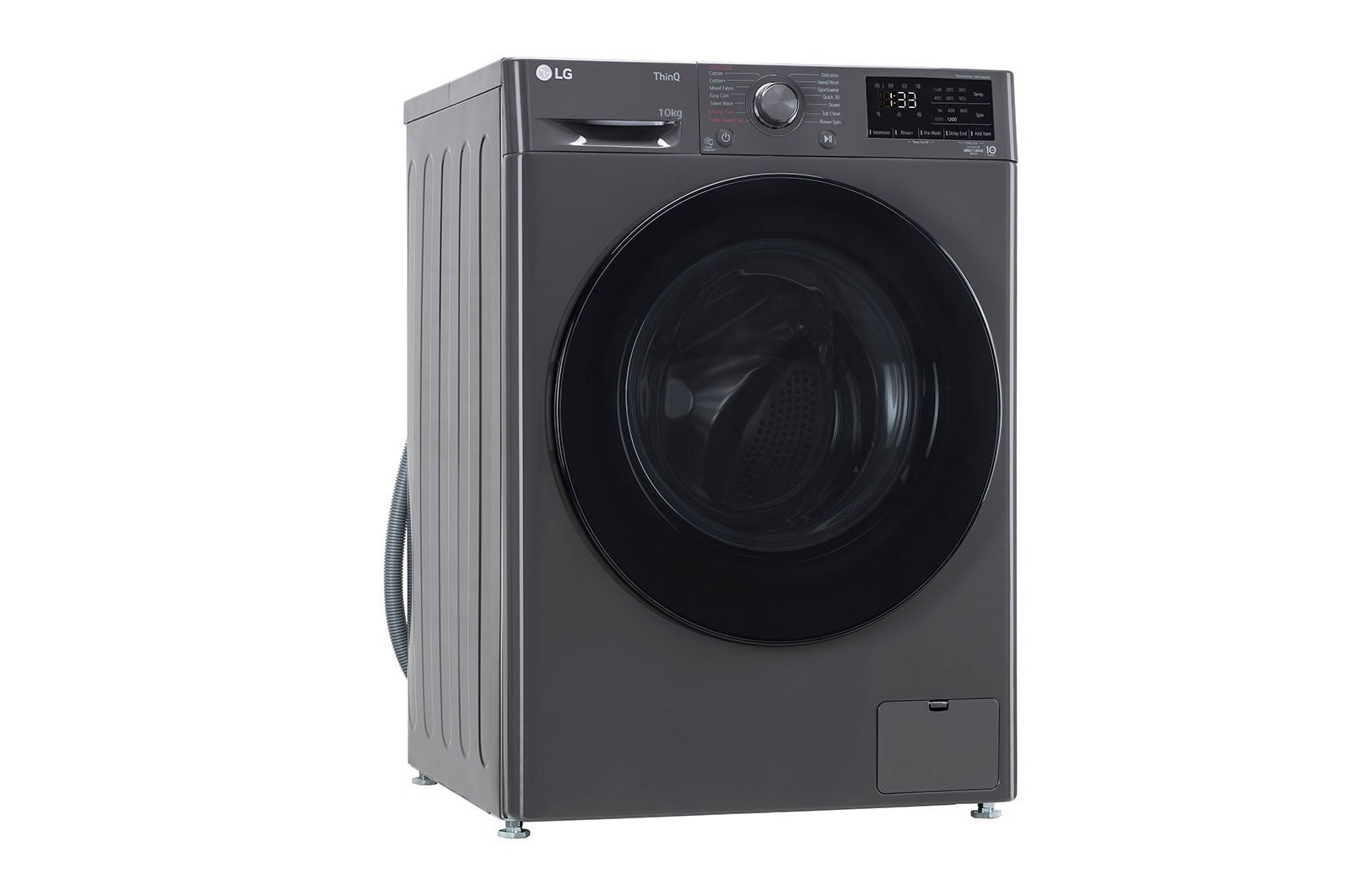 LG 10Kg Front Load Washing Machine, AI Direct Drive™, Middle Black, FHP1410Z5M