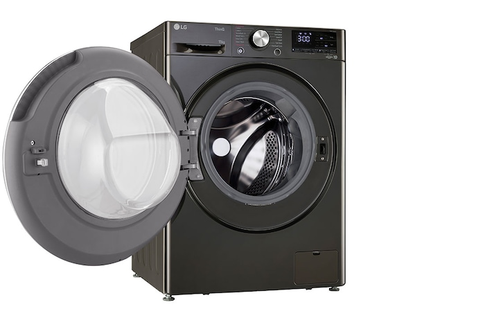 LG 11 Kg Front Load Washing Machine, AI Direct Drive™, Steam+, Black VCM, 5 Star, FHP1411Z9B