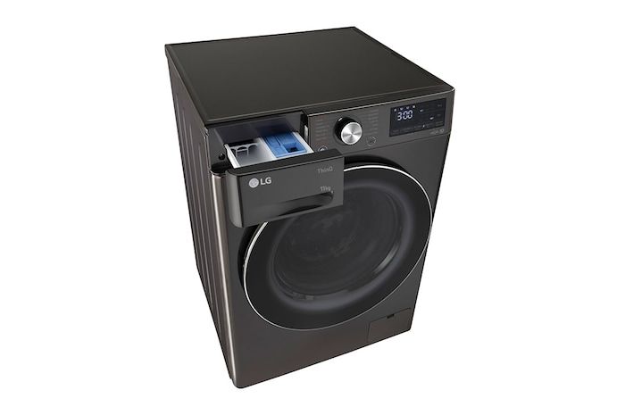 LG 11 Kg Front Load Washing Machine, AI Direct Drive™, Steam+, Black VCM, 5 Star, FHP1411Z9B