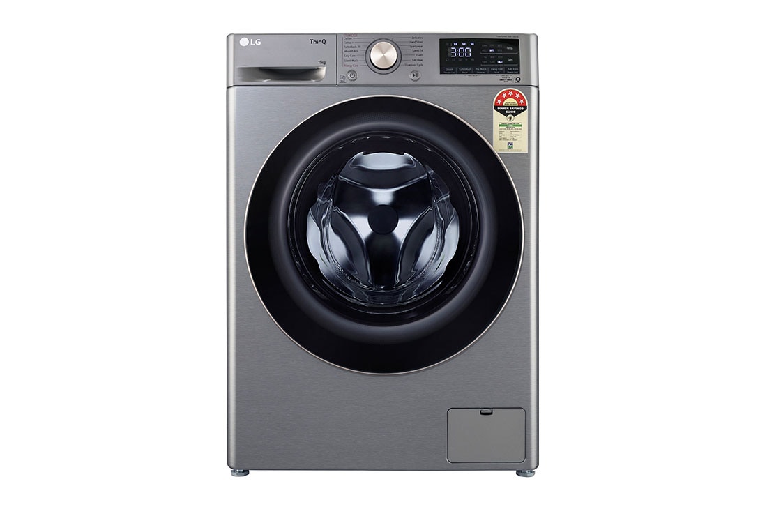 LG FHP1411Z9P front loading washing machine front view