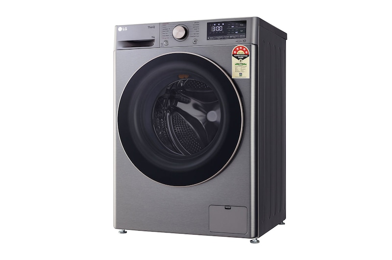 LG 11Kg Front Load Washing Machine, AI Direct Drive™, Platinum Silver, FHP1411Z9P