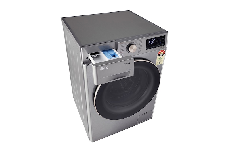 LG 11Kg Front Load Washing Machine, AI Direct Drive™, Platinum Silver, FHP1411Z9P